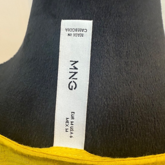 💛 Mango Oversized V-Neck Blouse – Size 6 - Picture 7 of 9